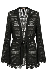 Кардиган из хлопка и льна