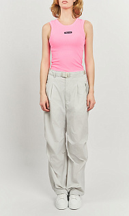 Широкие брюки с поясом