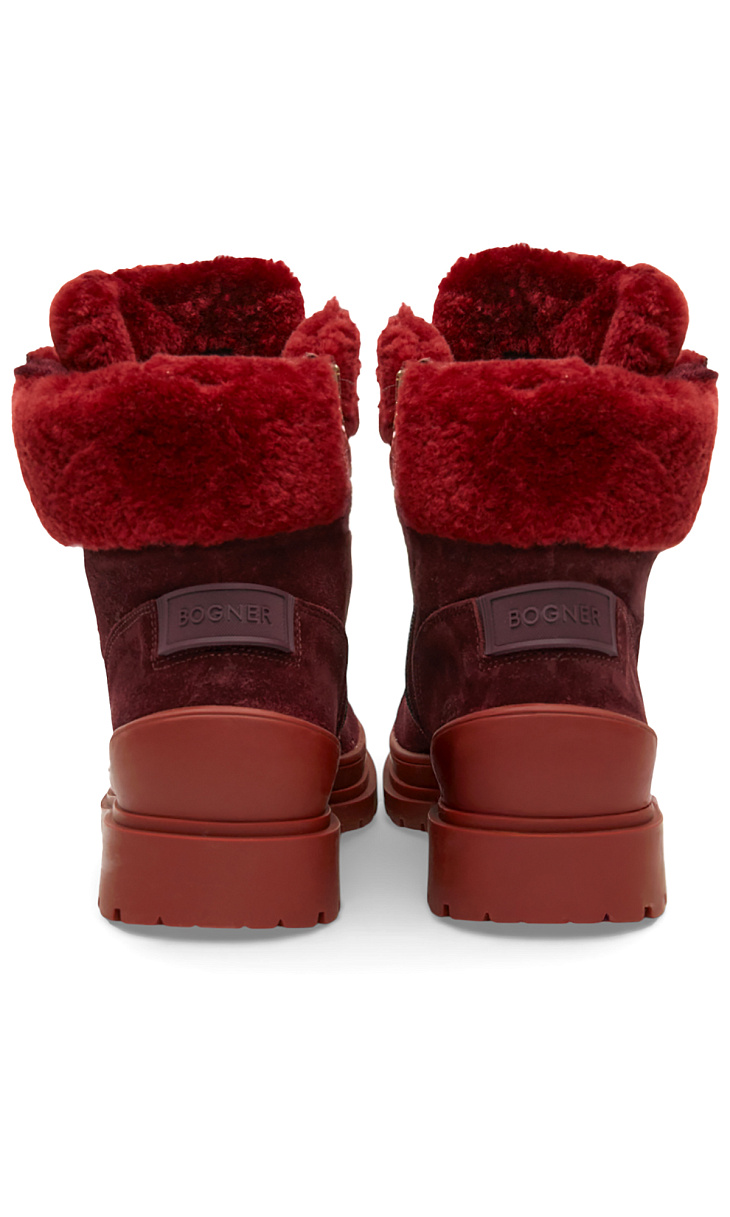 BOGNER: Ботинки из замши и меха