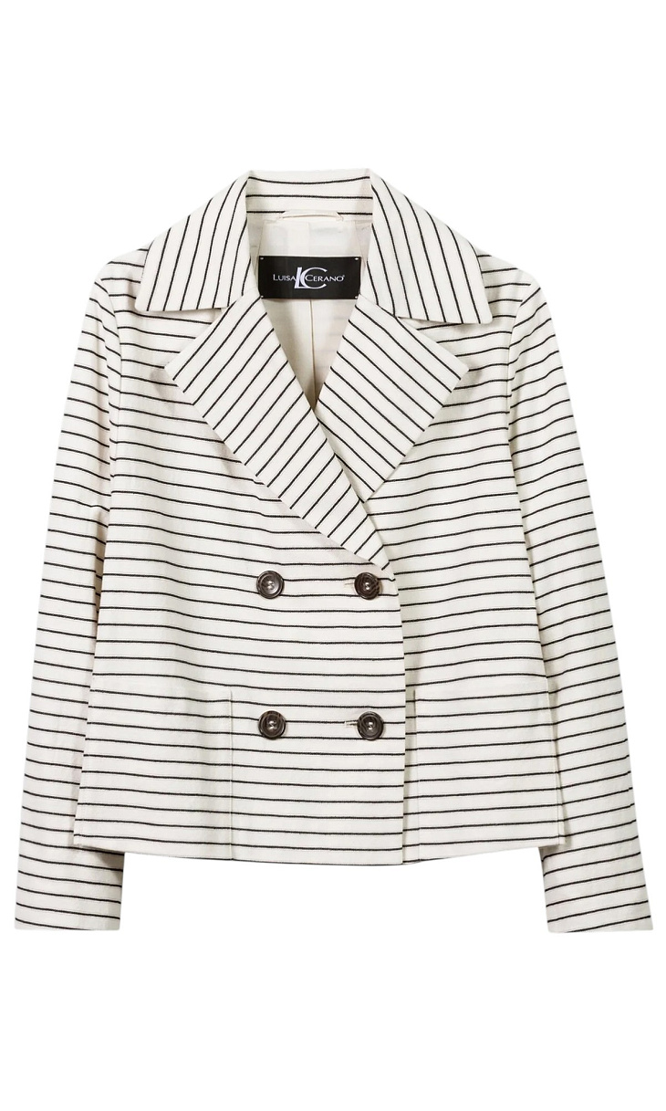 LUISA CERANO: Куртка в полоску