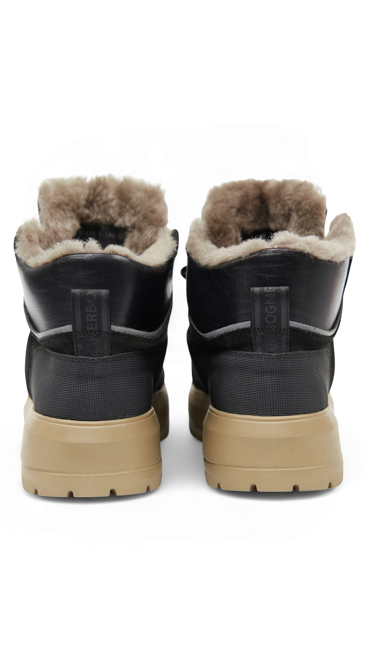 BOGNER: Замшевые ботинки с мехом