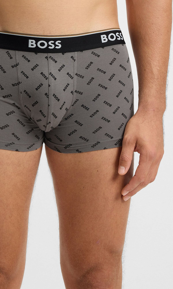 HUGO BOSS: Комплект трусов из хлопка