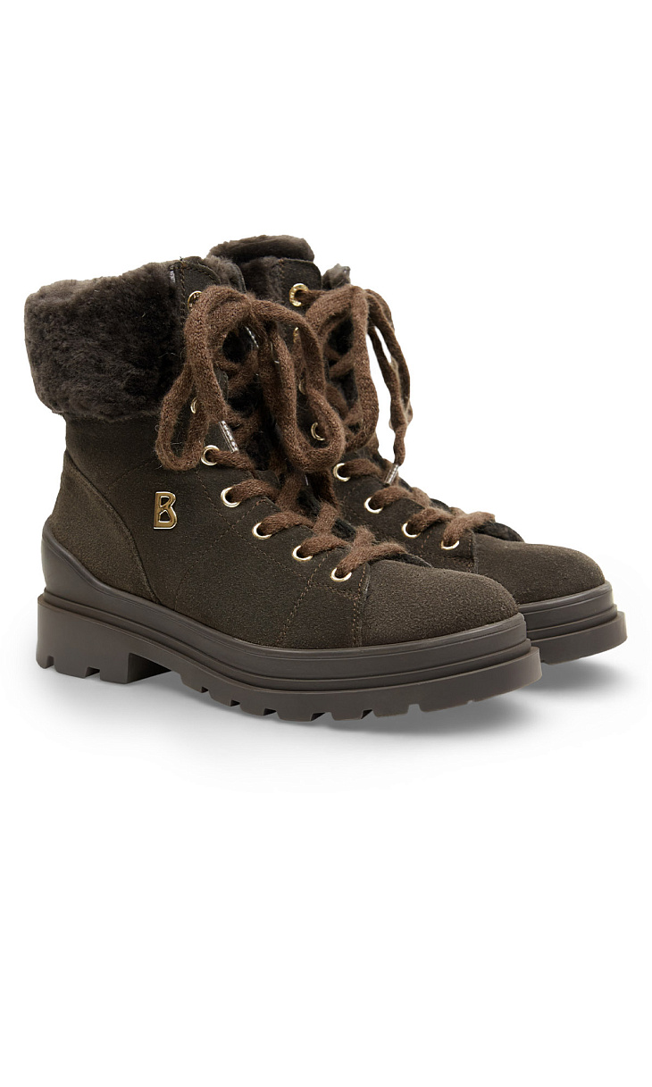 Bogner: Ботинки из замши и меха