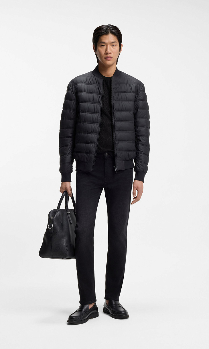 HUGO BOSS: Футболка с жаккардовым узором