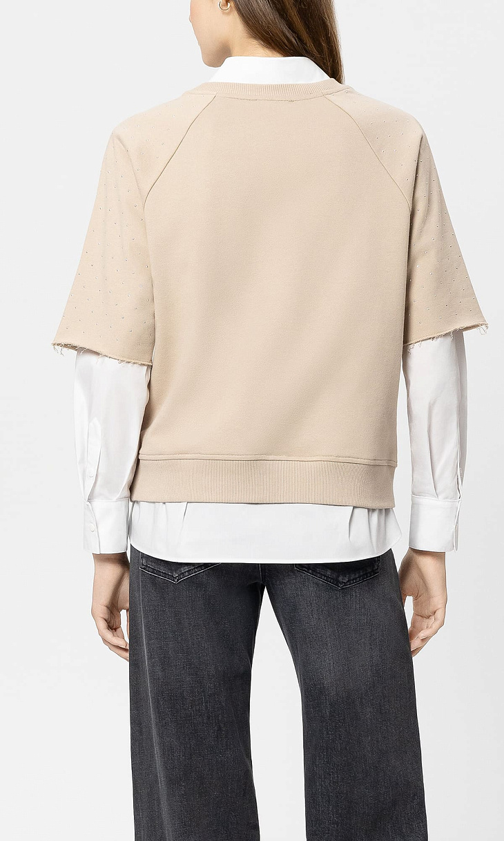 LUISA CERANO: Толстовка со стразами