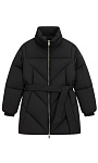 HUGO BOSS: Пуховик с поясом