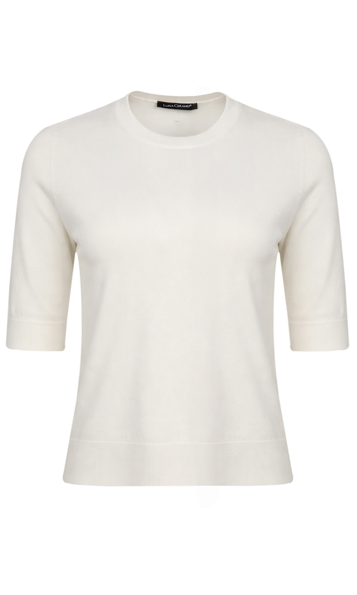 LUISA CERANO: Пуловер с короткими рукавами