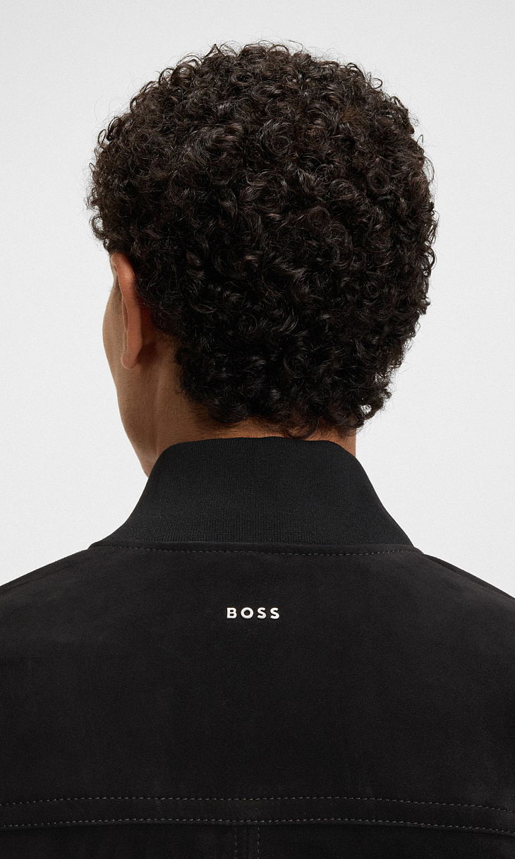HUGO BOSS: Куртка из замши