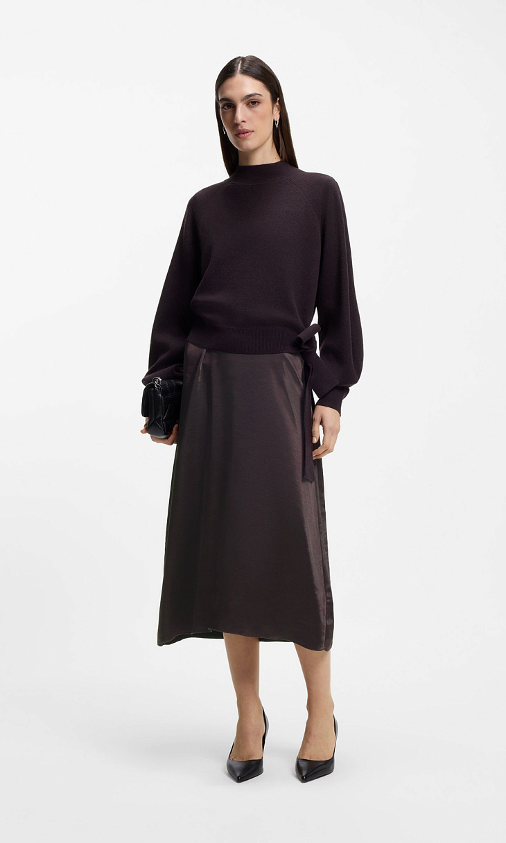 HUGO BOSS: Платье со съемным свитером