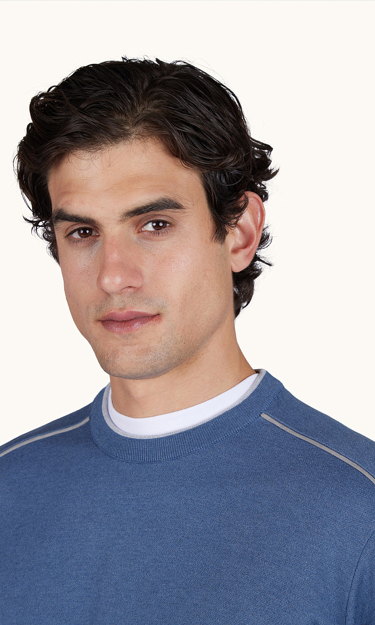 Paul Shark: Пуловер из шелка и хлопка