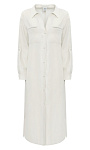 ANDRE MAURICE: Платье-рубашка из льна