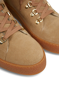 Замшевые ботинки с мехом