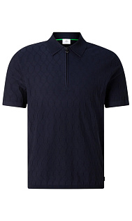 Поло с фактурным узором