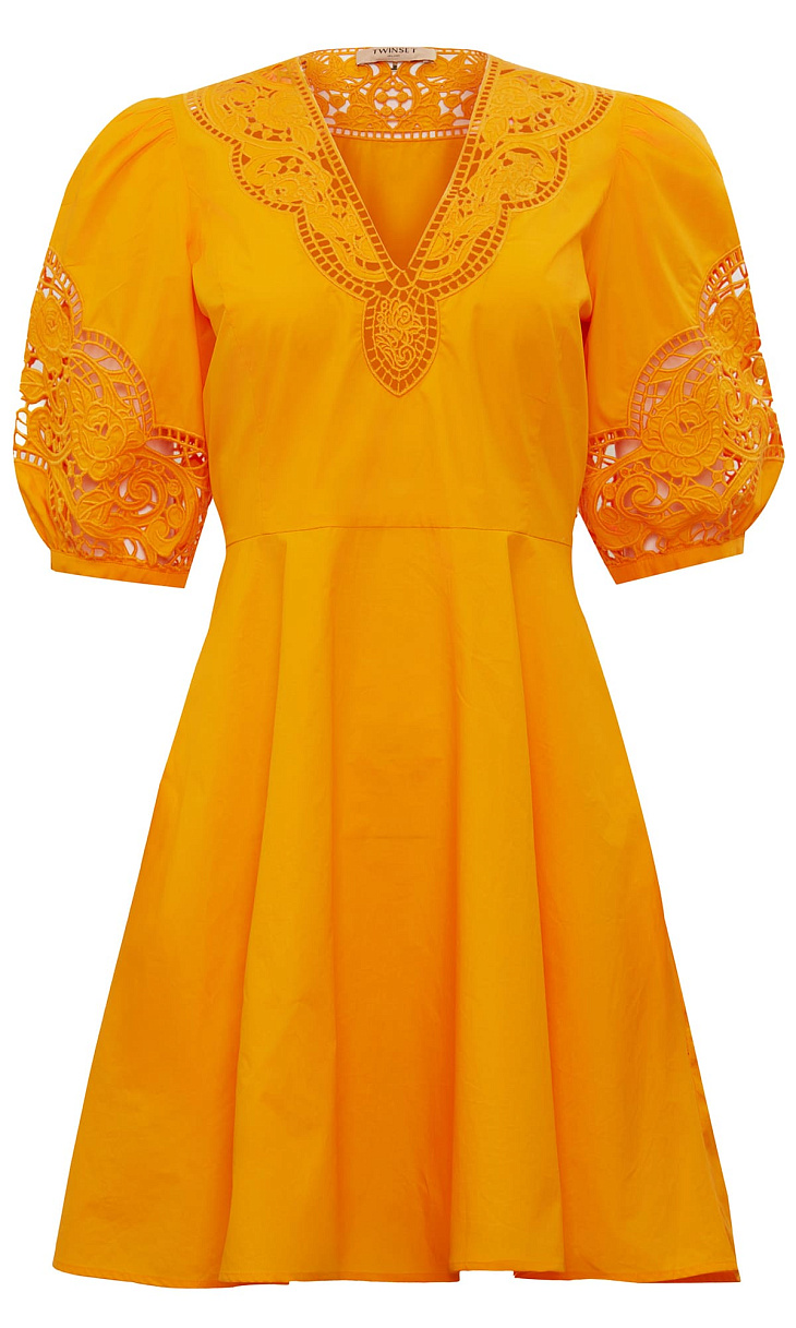 TWINSET: Платье с вышивкой