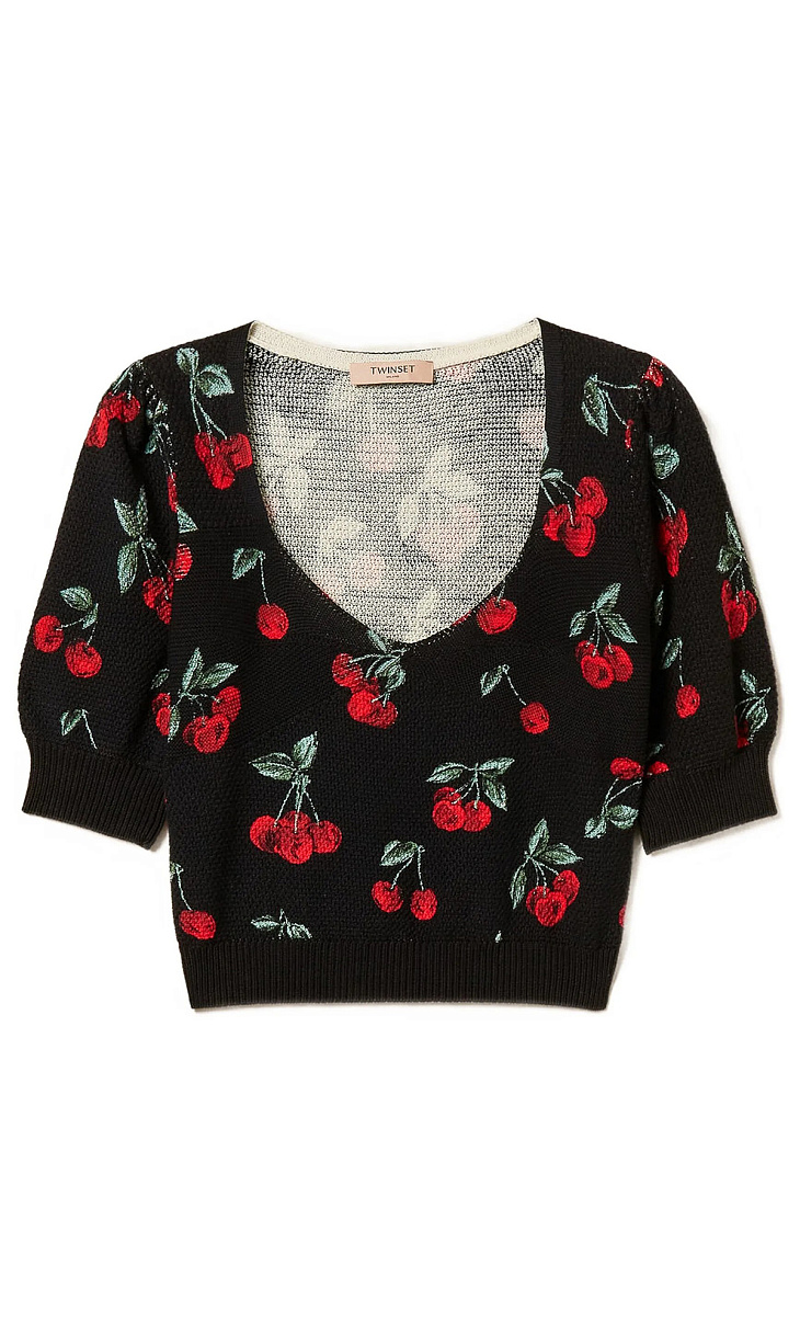 TWINSET: Пуловер с принтом