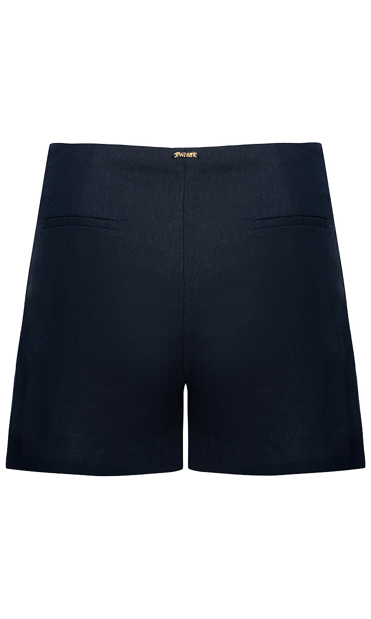 TWINSET: Льняные шоты с вышивкой