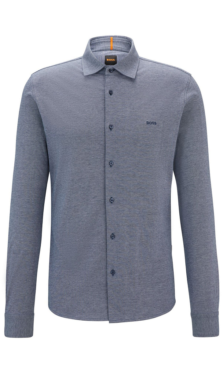 HUGO BOSS: Рубашка из джерси