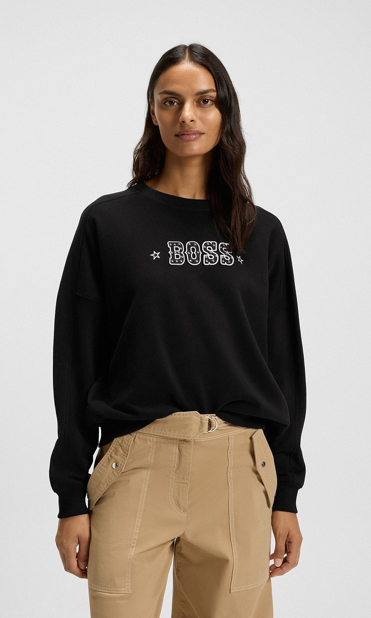 HUGO BOSS: Толстовка с логотипом