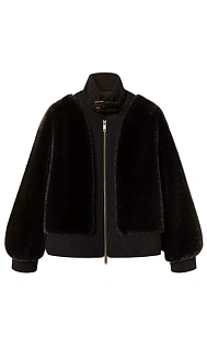 Бомбер из искусственного меха