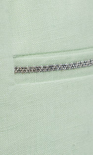 Укороченные брюки из льна