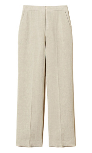 Льняные брюки с люрексом