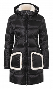 Пуховое пальто с меховой отделкой Bogner, 4151/6881/026-з-22, сезон Зима 2021