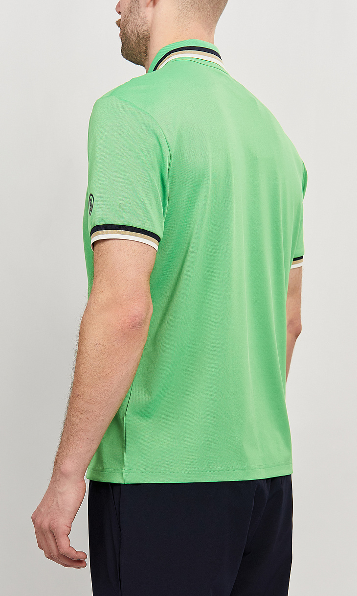 BOGNER: Поло с логотипом на рукаве