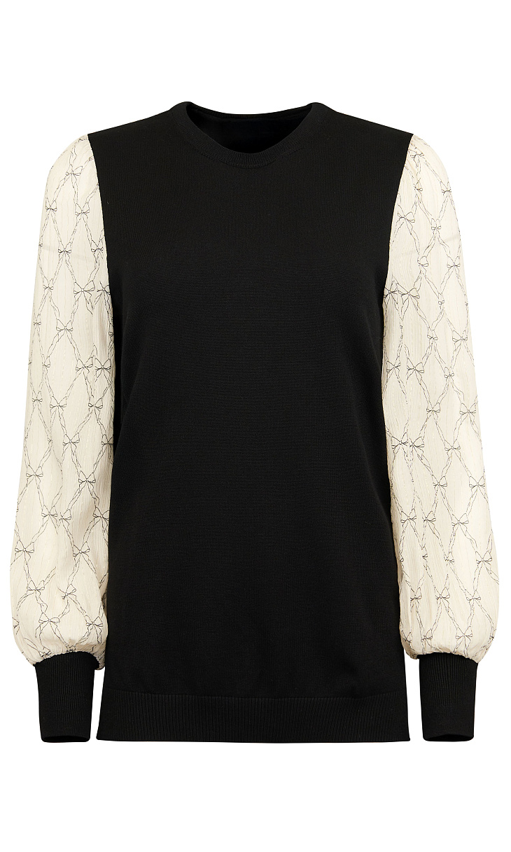 TWINSET: Комбинированный пуловер