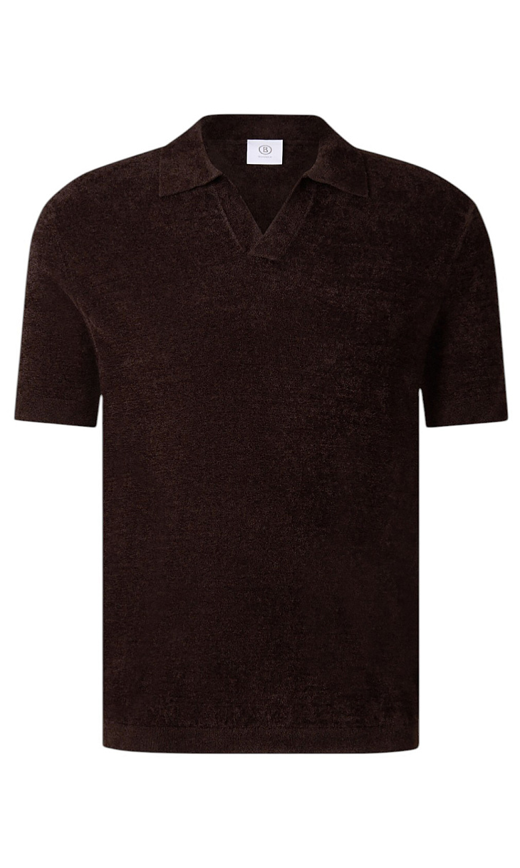 BOGNER: Поло из бархатистой ткани