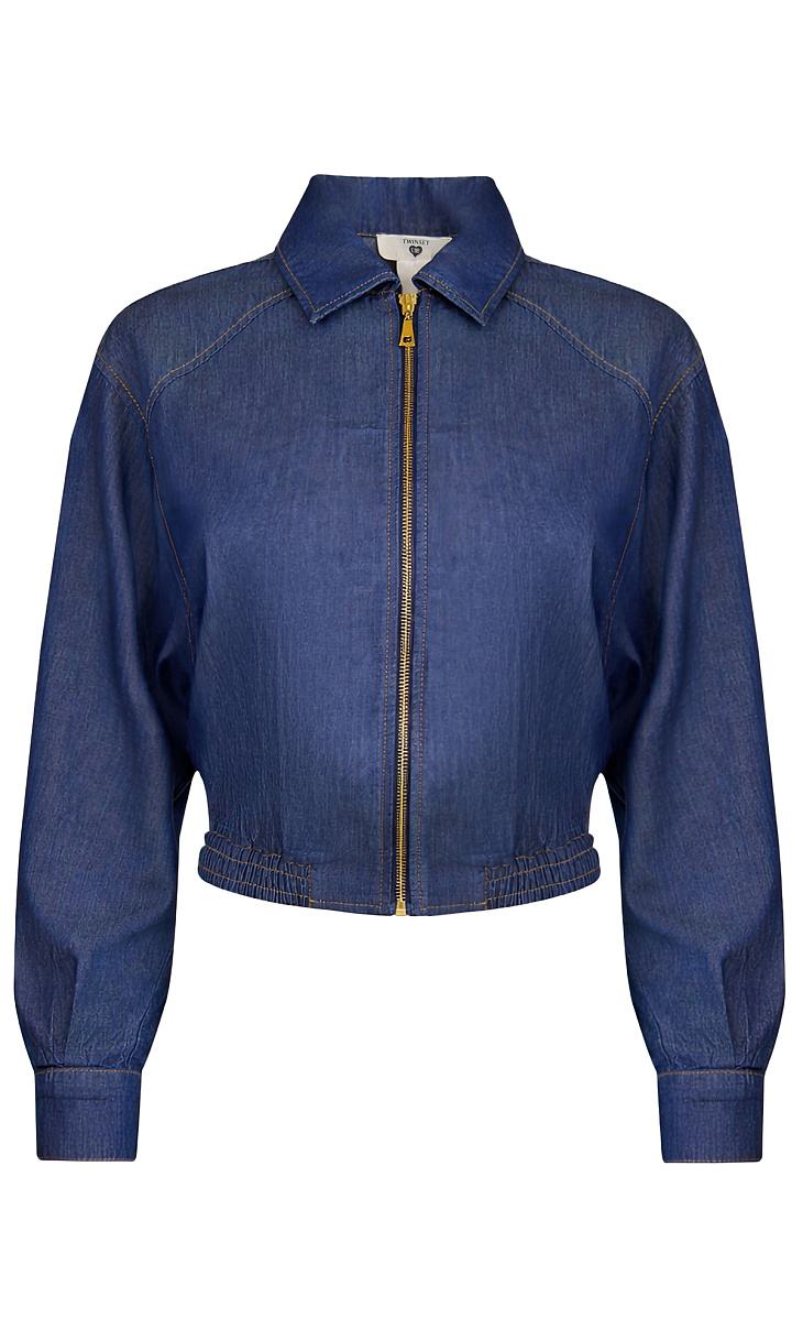 TWINSET: Джинсовая блуза
