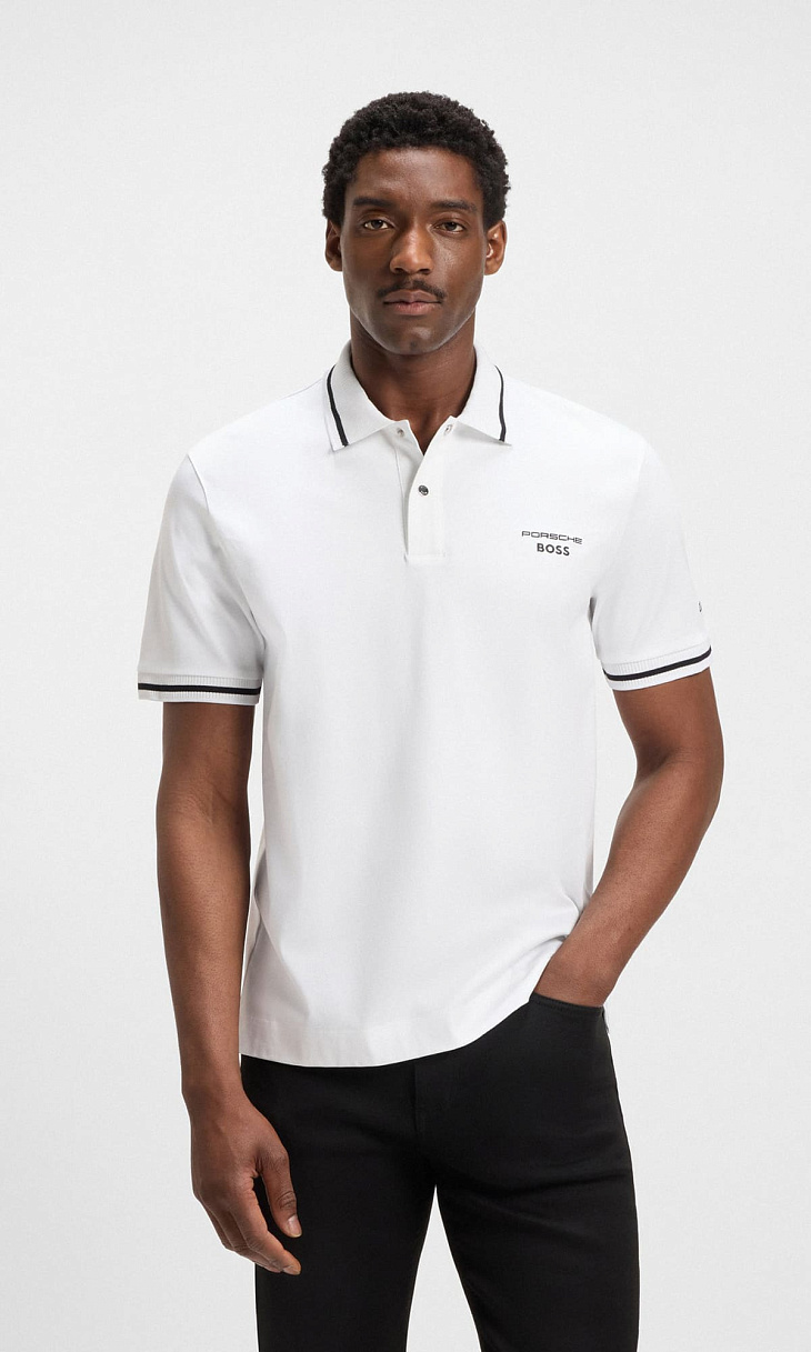 HUGO BOSS: Поло с логотипом