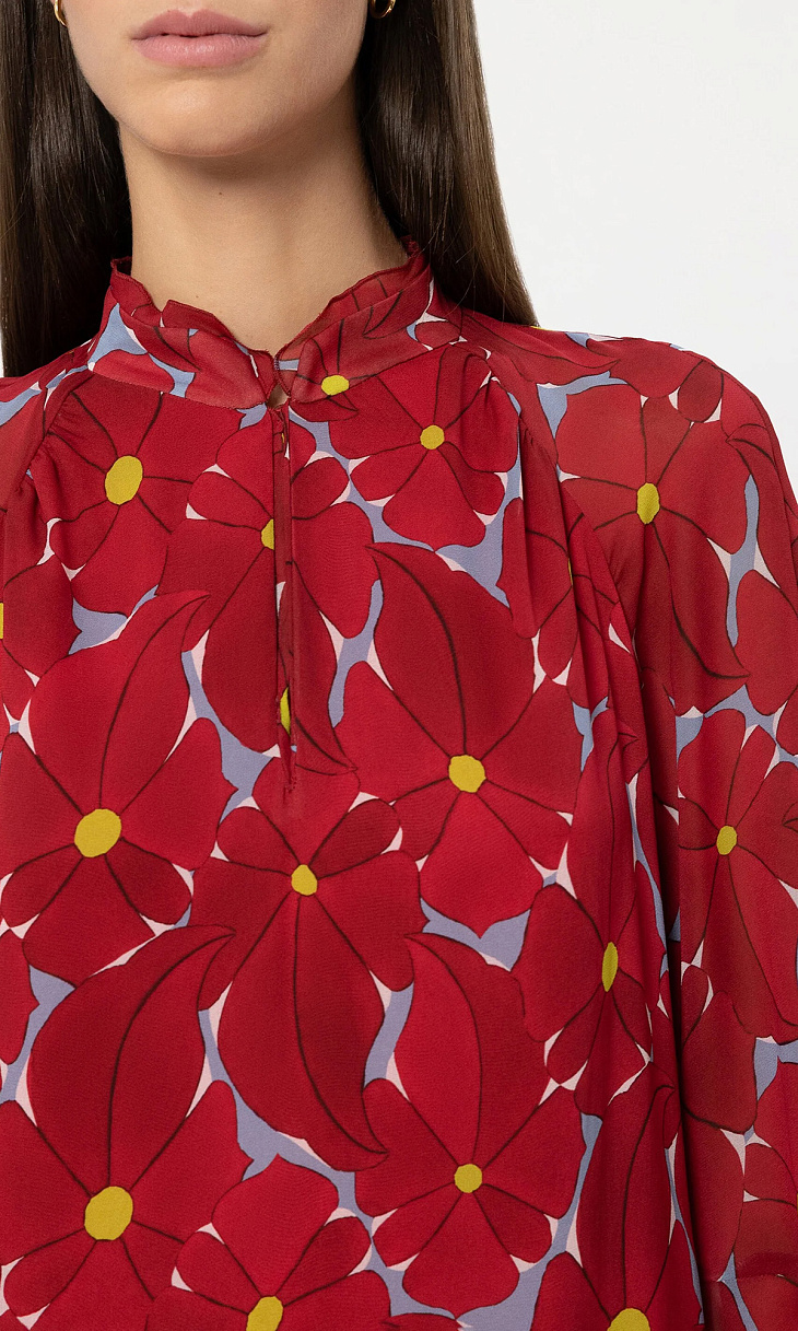 LUISA CERANO: Платье с цветочным принтом