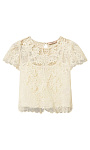 TWINSET: Муслиновая блуза с вышивкой