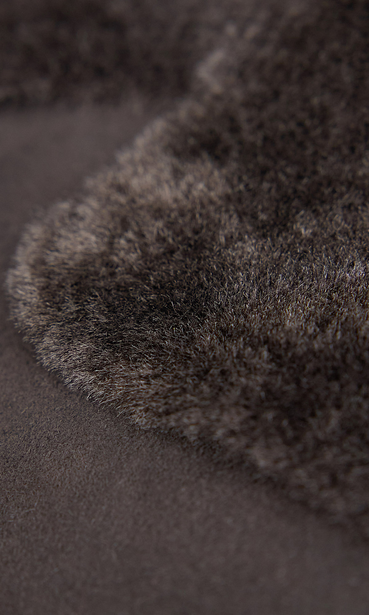 MARION FASHION: Дубленка с карманами