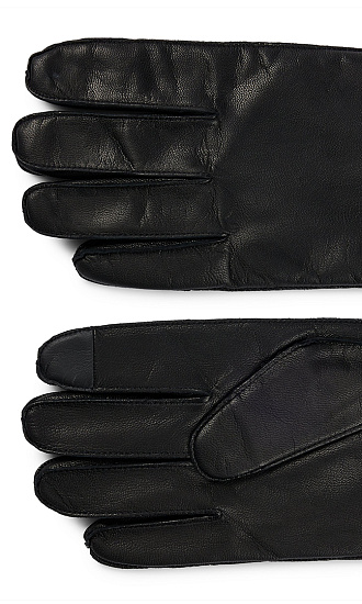 HUGO BOSS: Перчатки из кожи