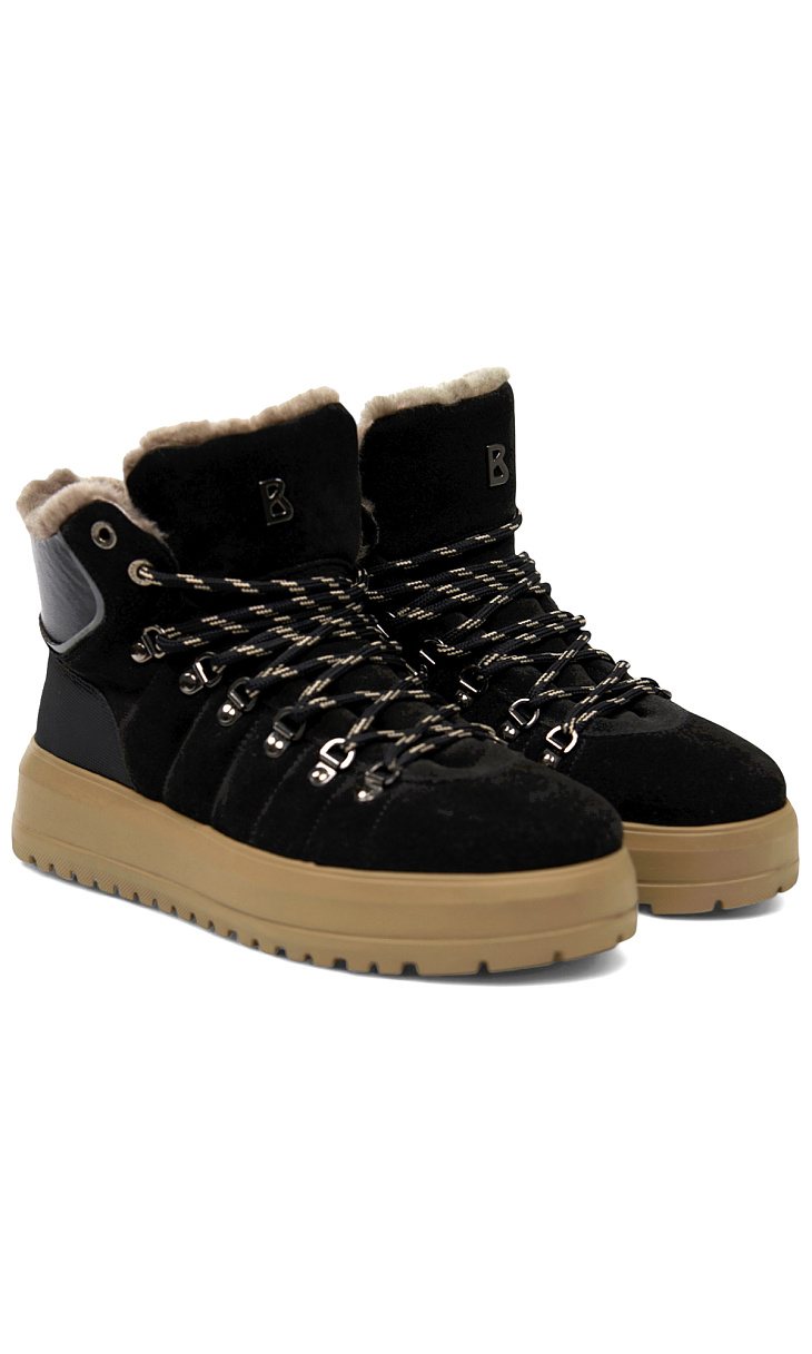 BOGNER: Замшевые ботинки с мехом