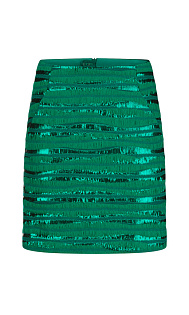 Юбка мини с бестящими деталями