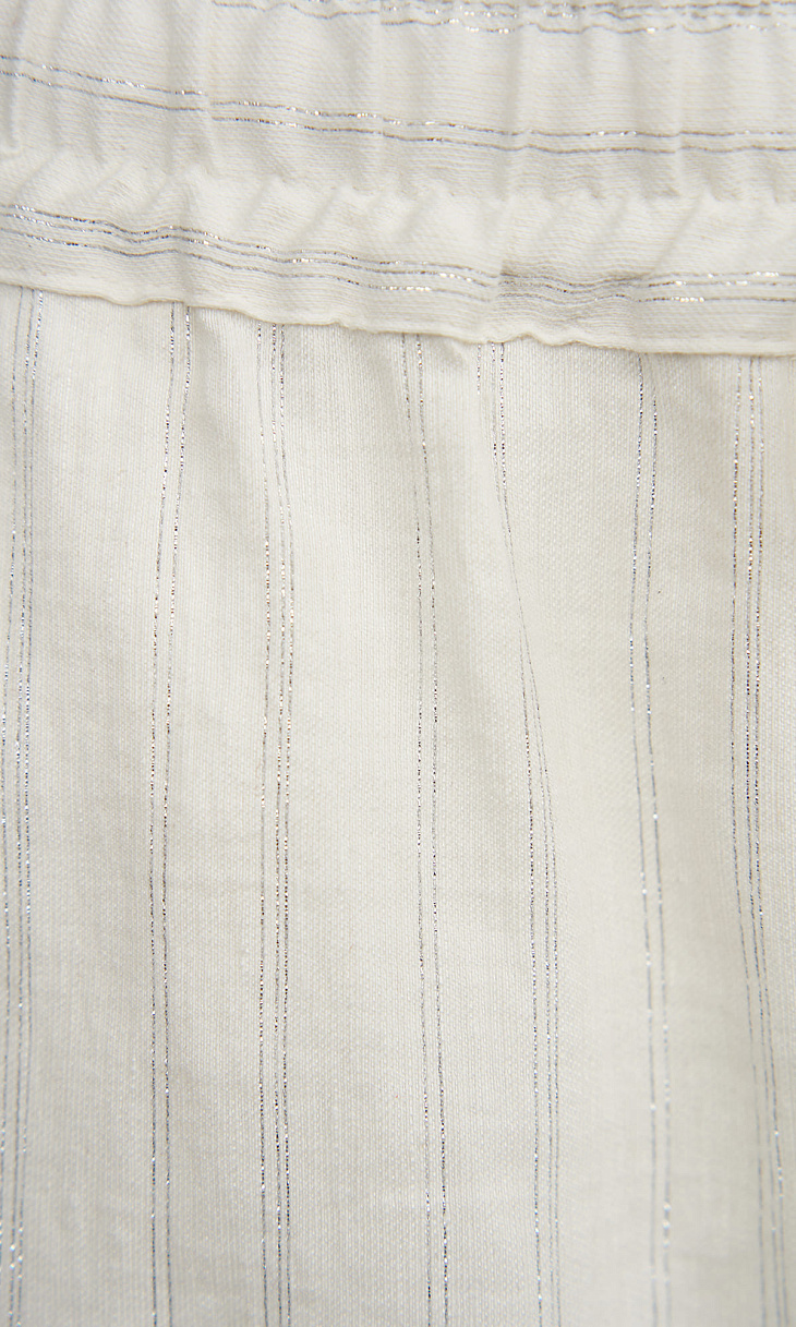 TWINSET: Брюки из хлопка и льна