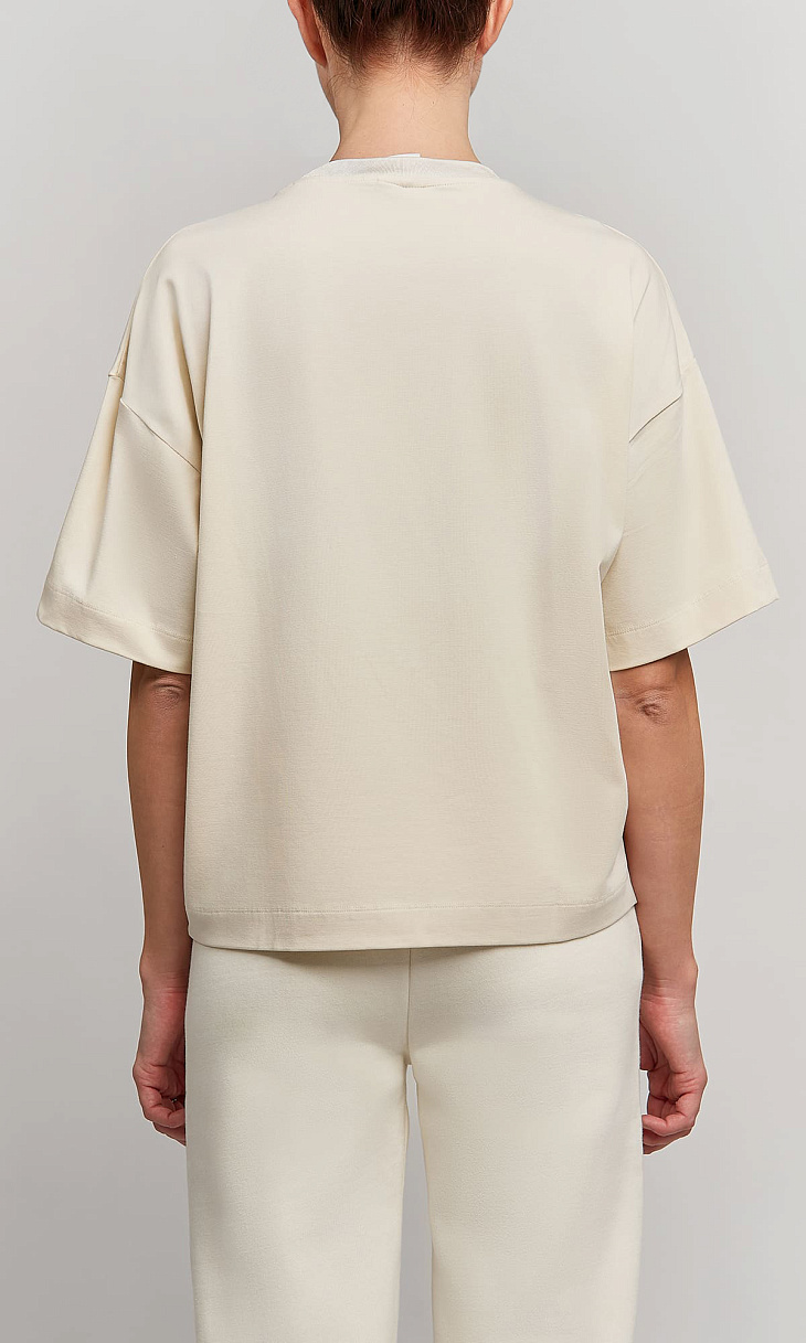 BOGNER: Футболка из хлопка и модала