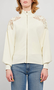 Толстовка с кружевом