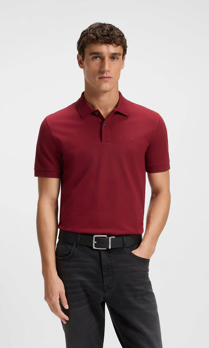 HUGO BOSS: Двусторонний ремень из кожи