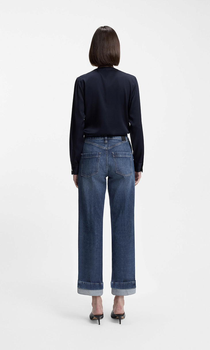 HUGO BOSS: Джинсы с отворотами