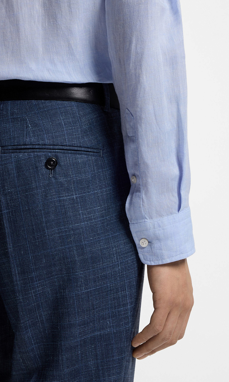 HUGO BOSS: Рубашка из льна