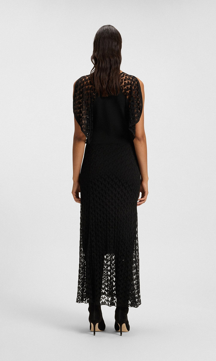 HUGO BOSS: Ажурное платье