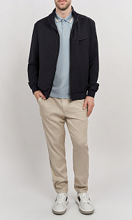 Поло с логотипом на рукаве