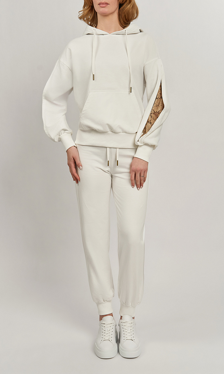 TWINSET: Спортивный костюм с кружевными вставками