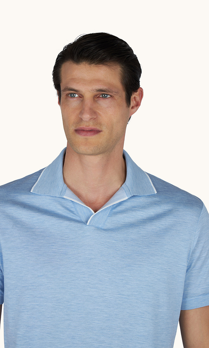 Paul Shark: Поло из хлопка и шелка