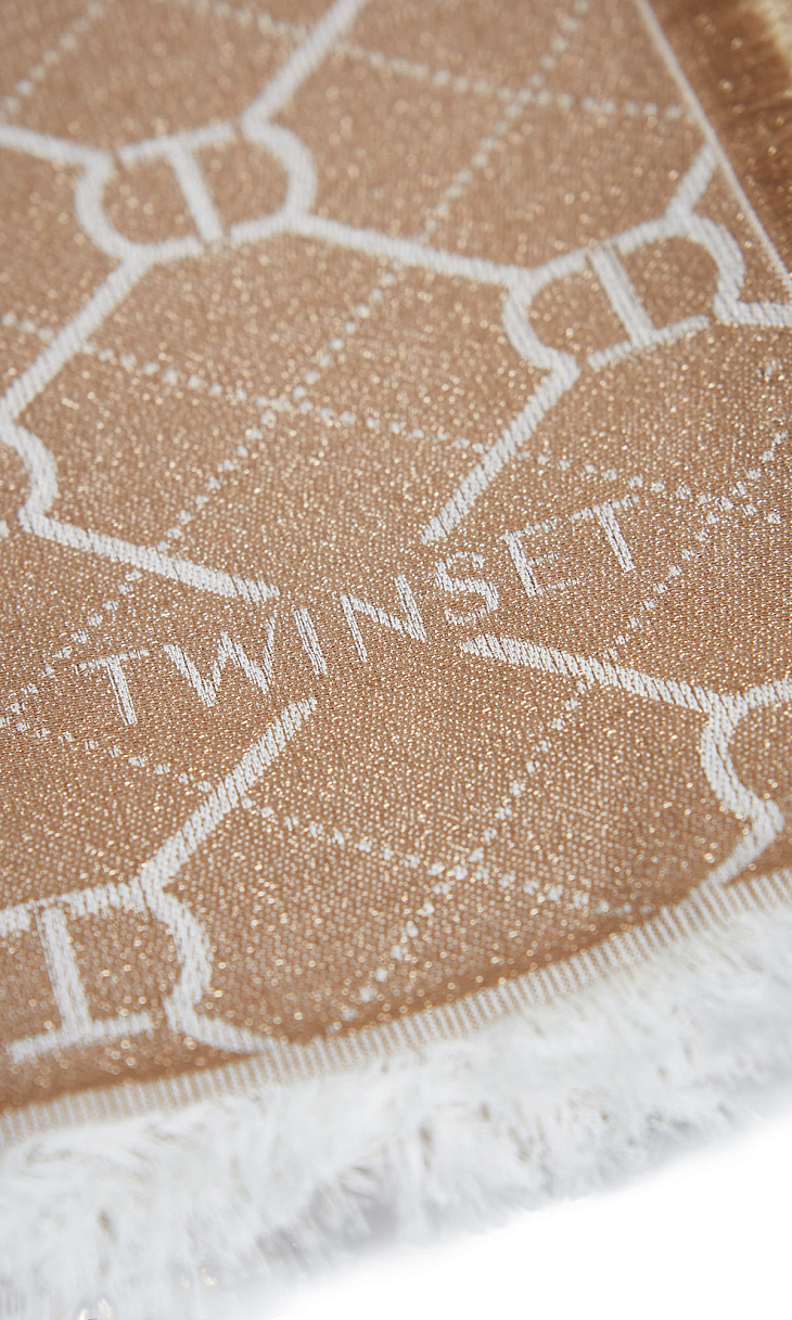 TWINSET: Палантин с монограммой