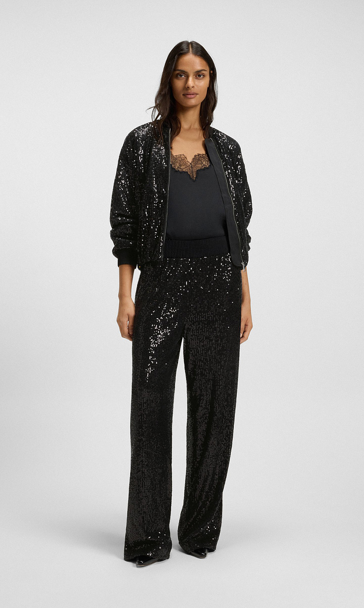 HUGO BOSS: Брюки с пайетками