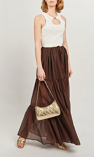 Топ в рубчик с декором